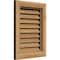 Ekena Millwork Vertical Gable Vent Functional, Western Red Cedar Gable Vent w/ Brick Mould Face Frame, 26"W x 20"H GVWVE26X2000RFUWR - alternate 4